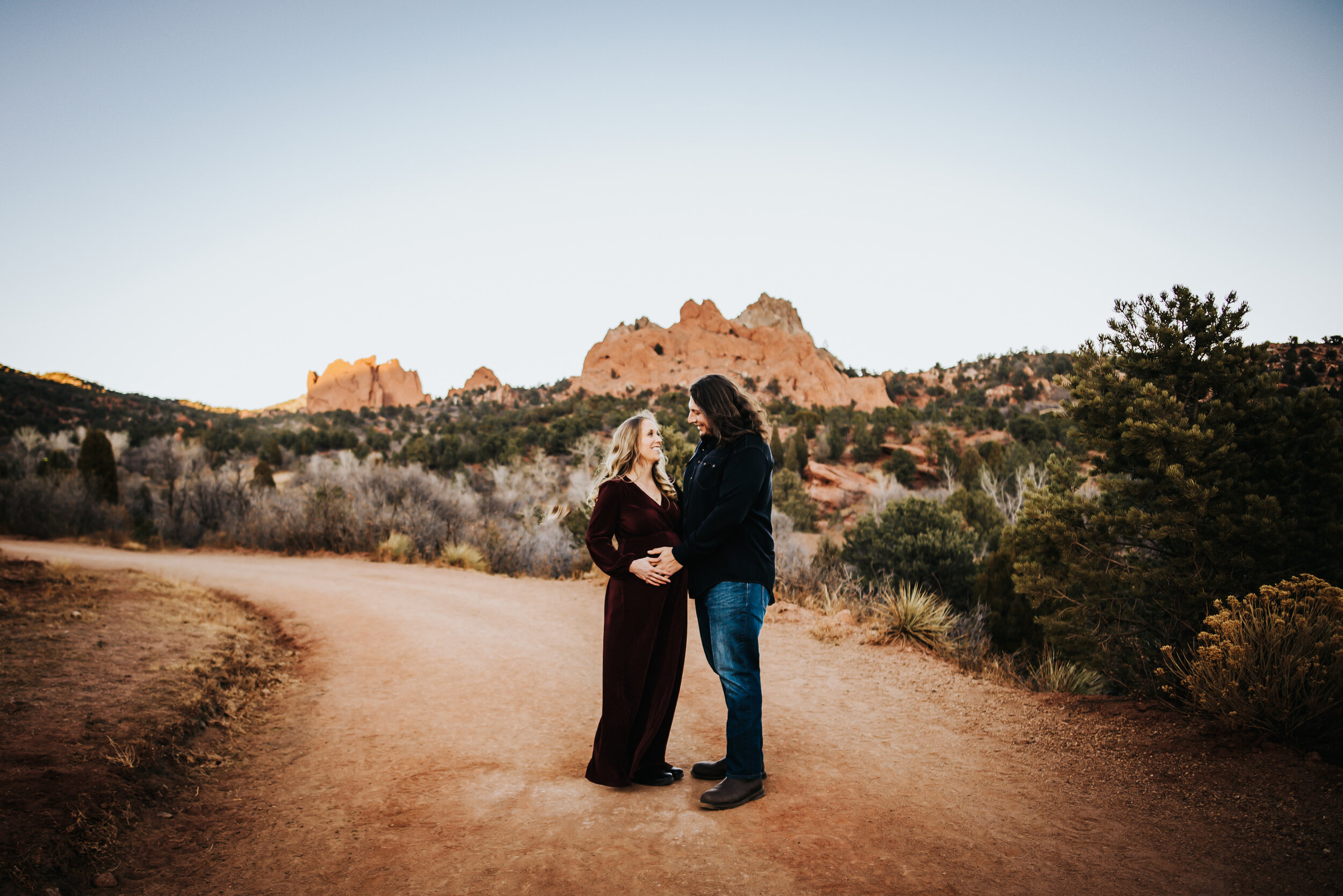 Laura Maternity Session Colorado Springs Sunset Garden of the Gods Husband Wife Wild Prairie Photography-6-2021.jpg