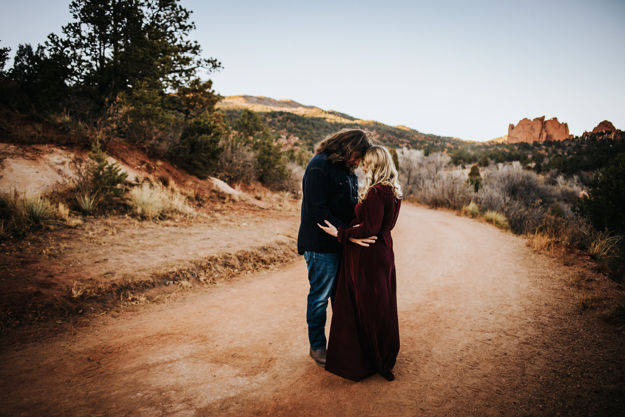 Laura Maternity Session Colorado Springs Sunset Garden of the Gods Husband Wife Wild Prairie Photography-7-2021.jpg