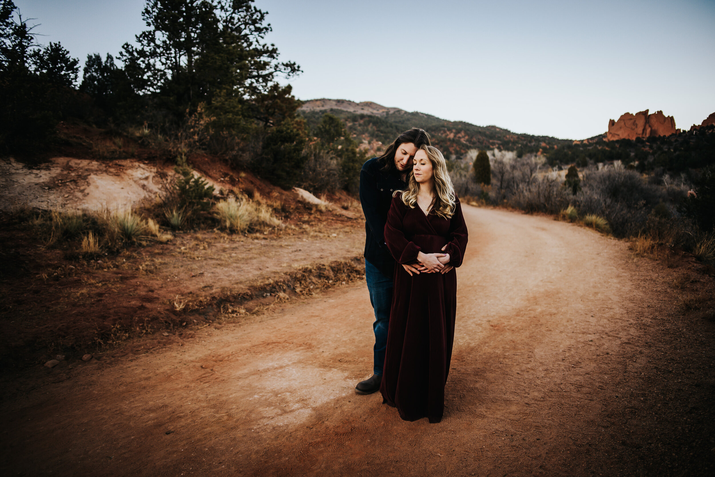 Laura Maternity Session Colorado Springs Sunset Garden of the Gods Husband Wife Wild Prairie Photography-11-2021.jpg