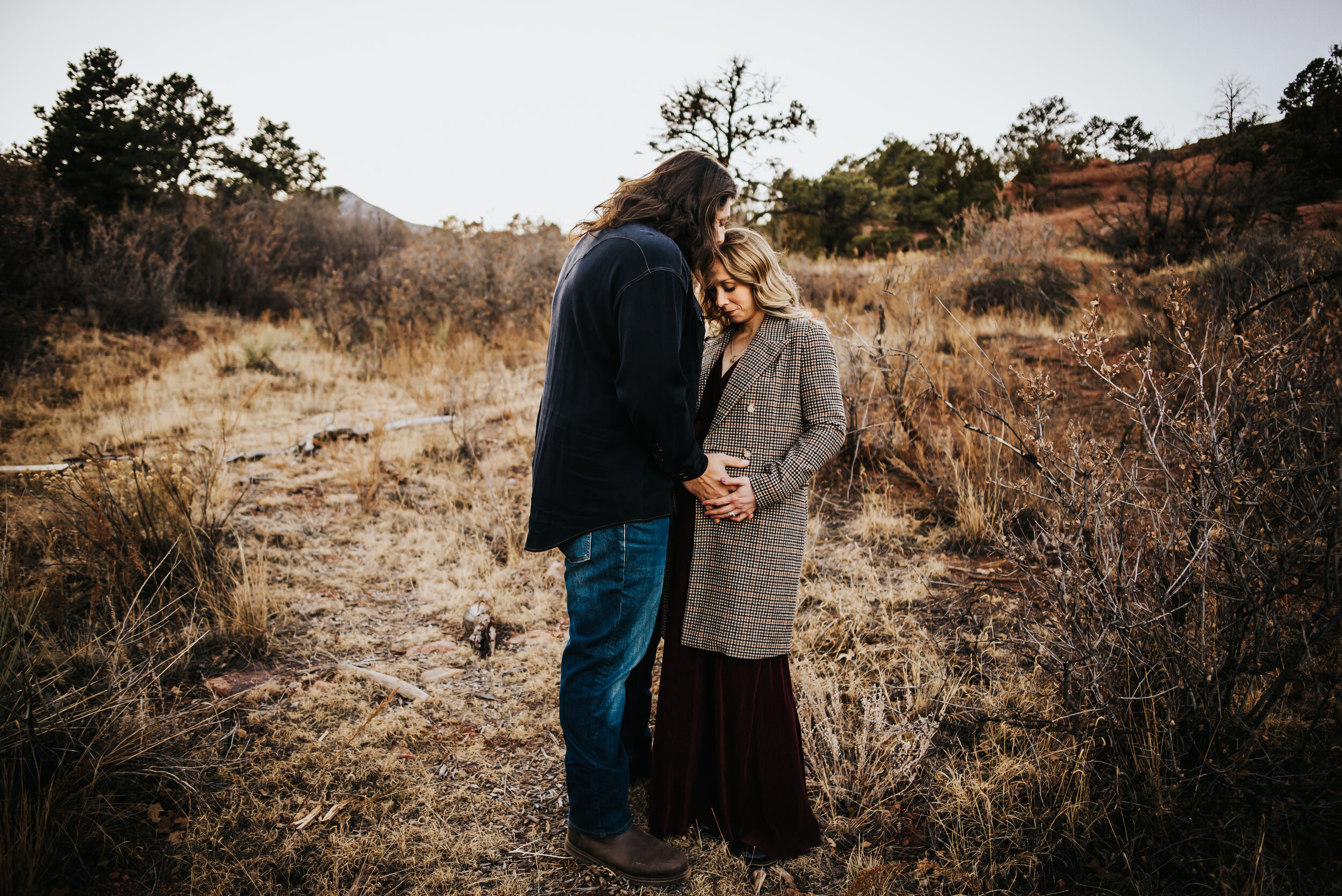 Laura Maternity Session Colorado Springs Sunset Garden of the Gods Husband Wife Wild Prairie Photography-13-2021.jpg