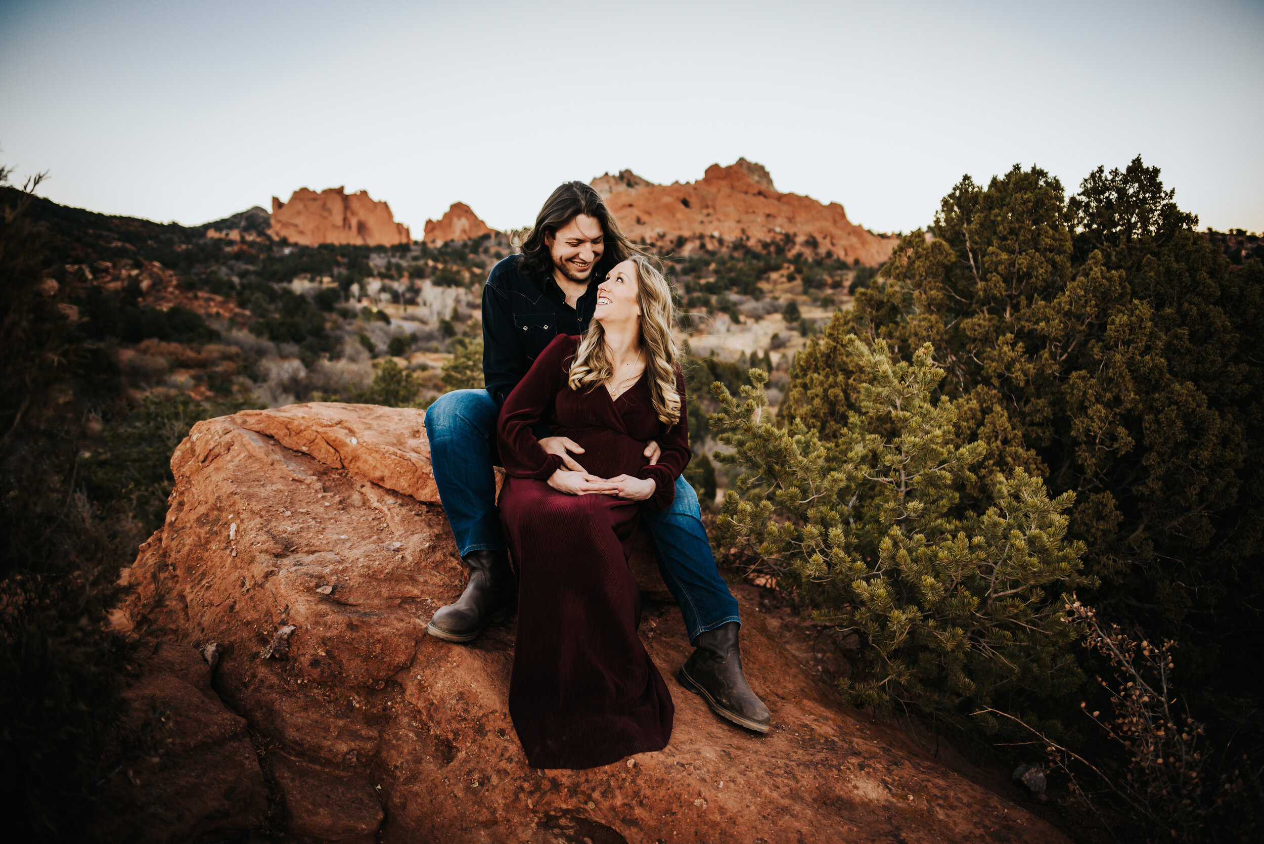 Laura Maternity Session Colorado Springs Sunset Garden of the Gods Husband Wife Wild Prairie Photography-18-2021.jpg