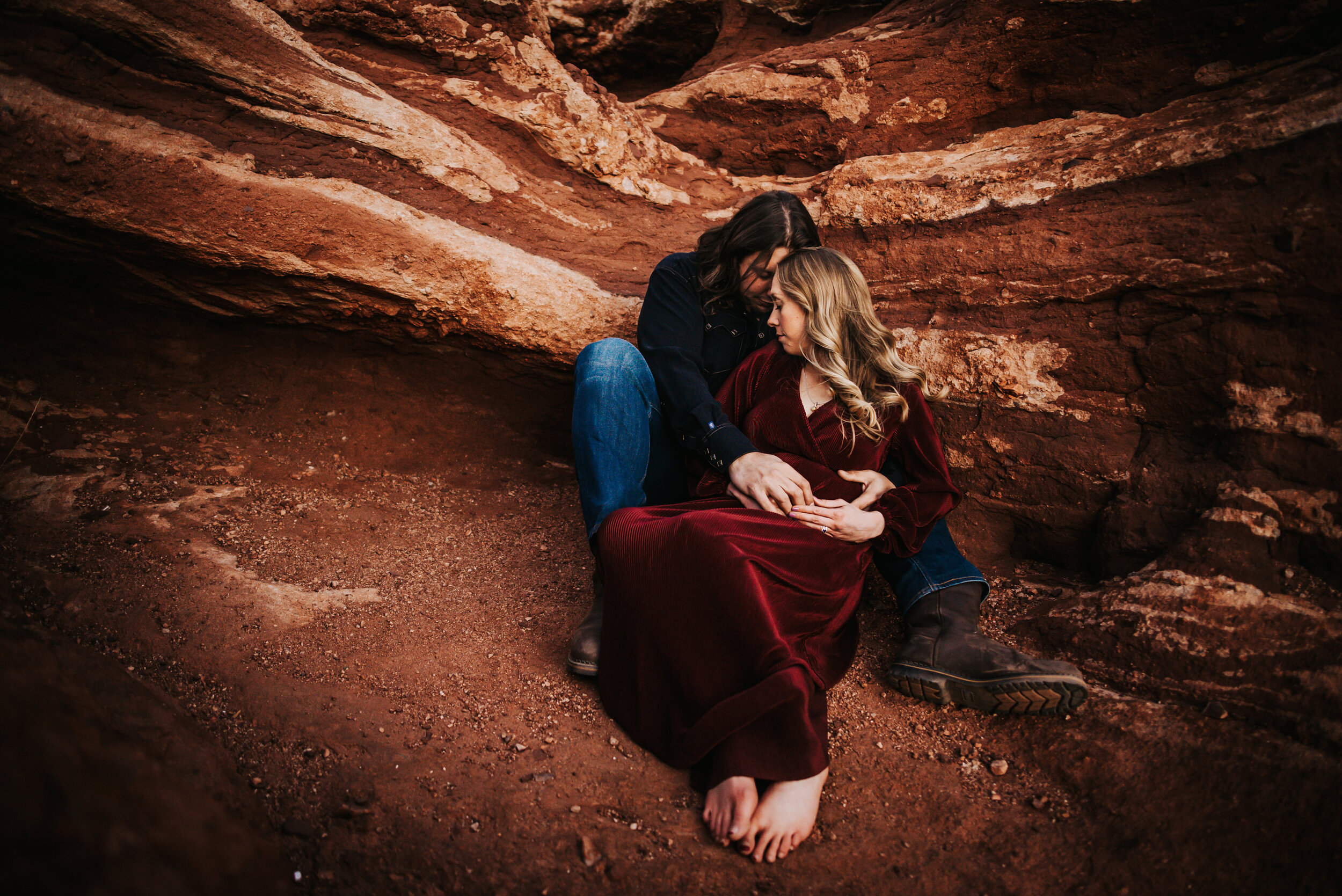 Laura Maternity Session Colorado Springs Sunset Garden of the Gods Husband Wife Wild Prairie Photography-28-2021.jpg