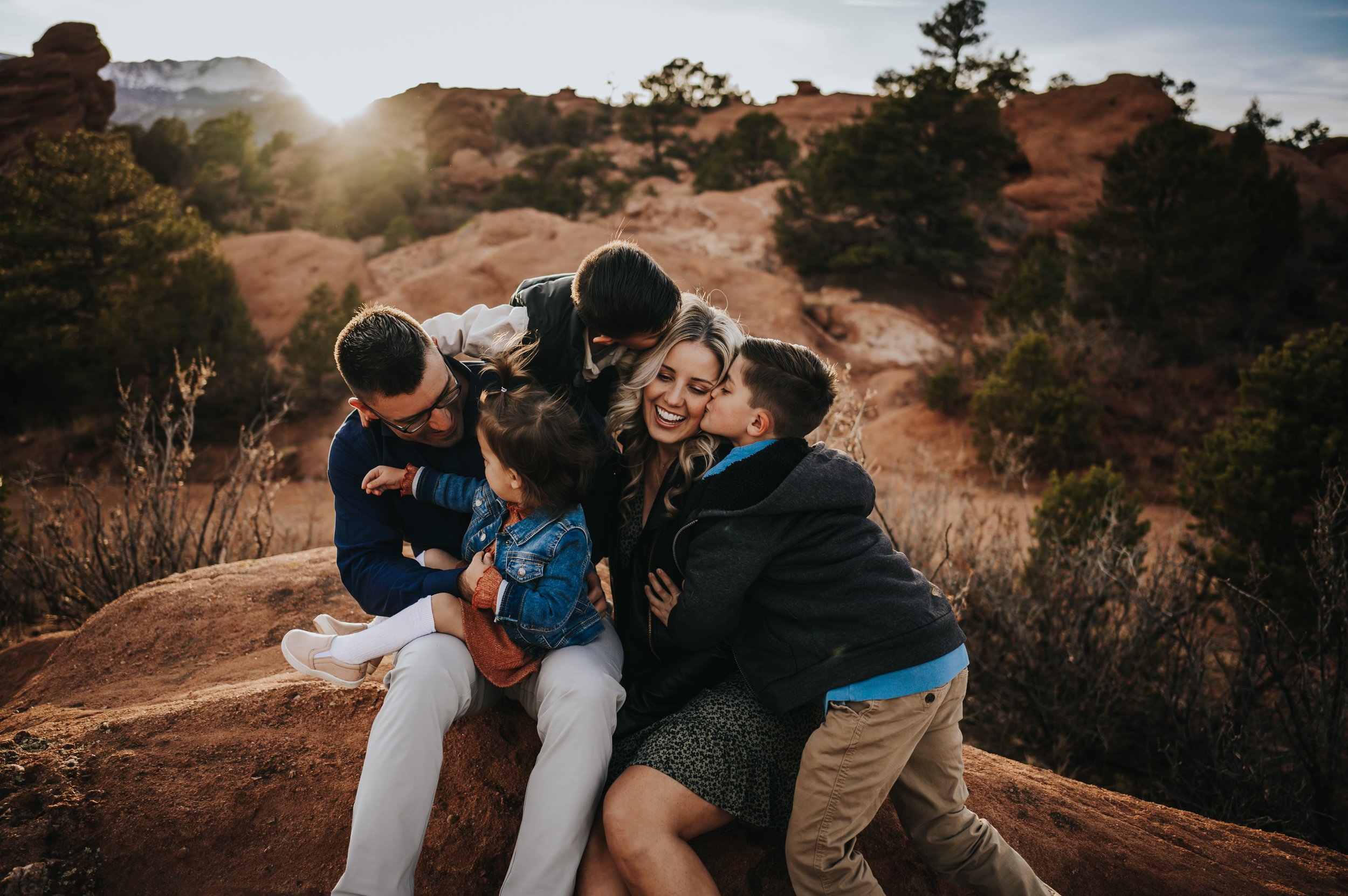 AnneMarie Jameson Family Session Colorado Springs Colorado Photographer Garden of the Gods Sunset Mountain View Husband Wife Sons Daughter Wild Prairie Photography-8-2022.jpg