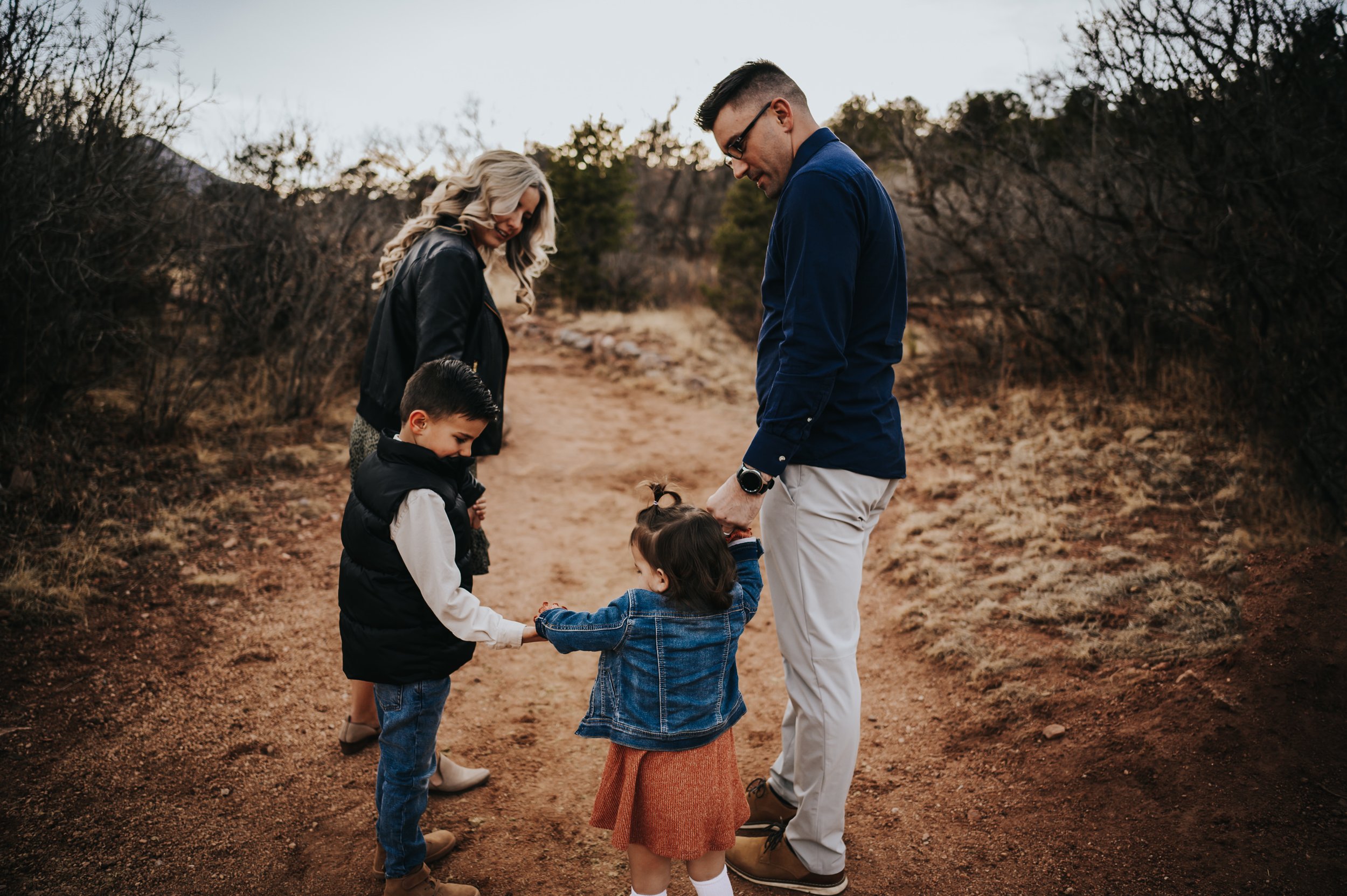 AnneMarie Jameson Family Session Colorado Springs Colorado Photographer Garden of the Gods Sunset Mountain View Husband Wife Sons Daughter Wild Prairie Photography-12-2022.jpg