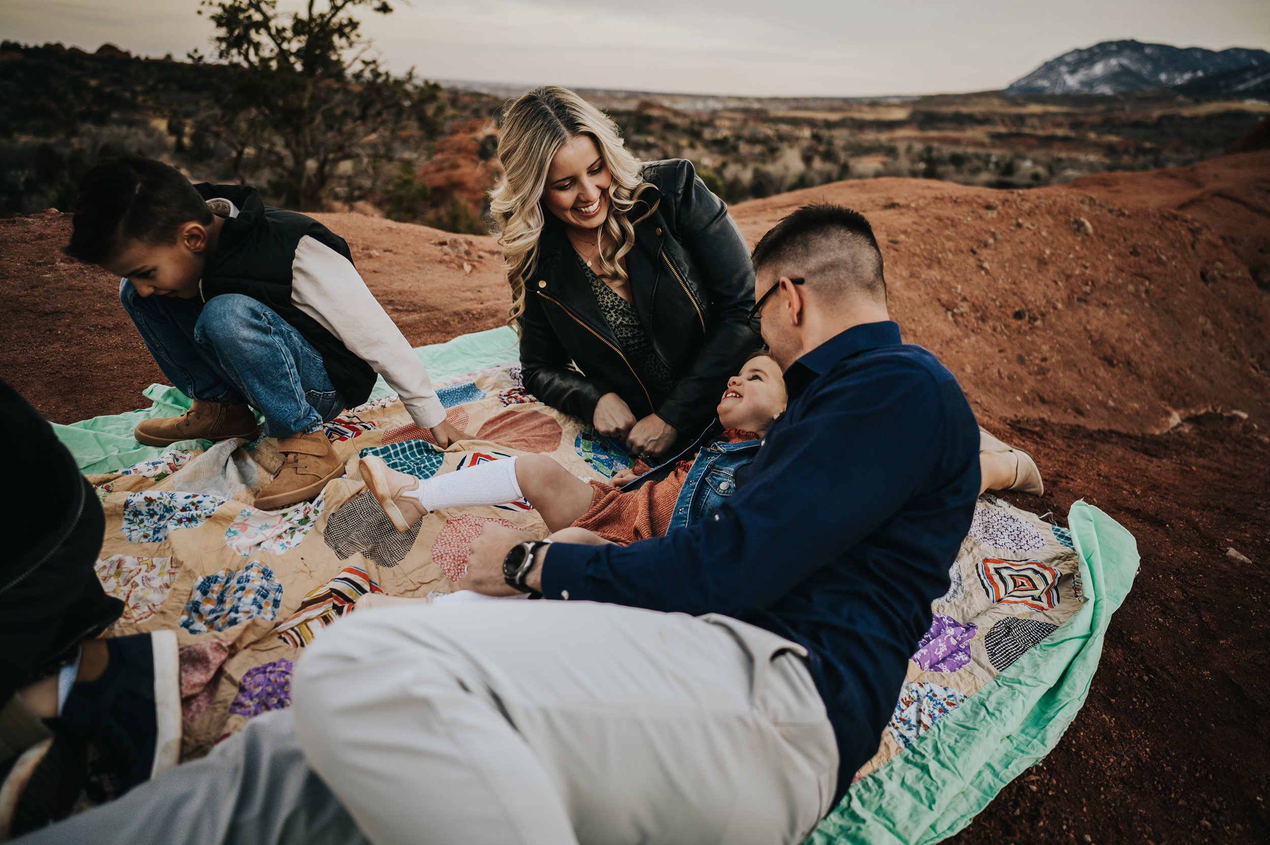 AnneMarie Jameson Family Session Colorado Springs Colorado Photographer Garden of the Gods Sunset Mountain View Husband Wife Sons Daughter Wild Prairie Photography-21-2022.jpg