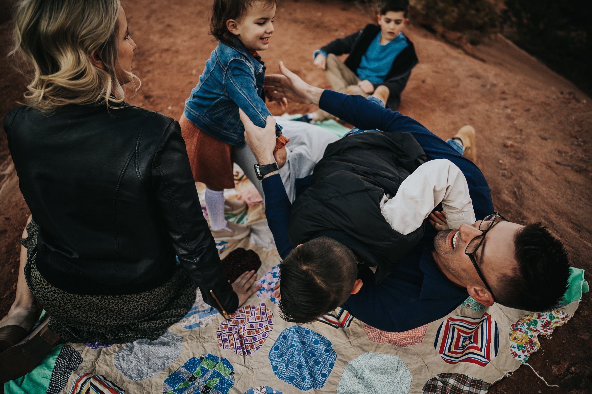 AnneMarie Jameson Family Session Colorado Springs Colorado Photographer Garden of the Gods Sunset Mountain View Husband Wife Sons Daughter Wild Prairie Photography-23-2022.jpg