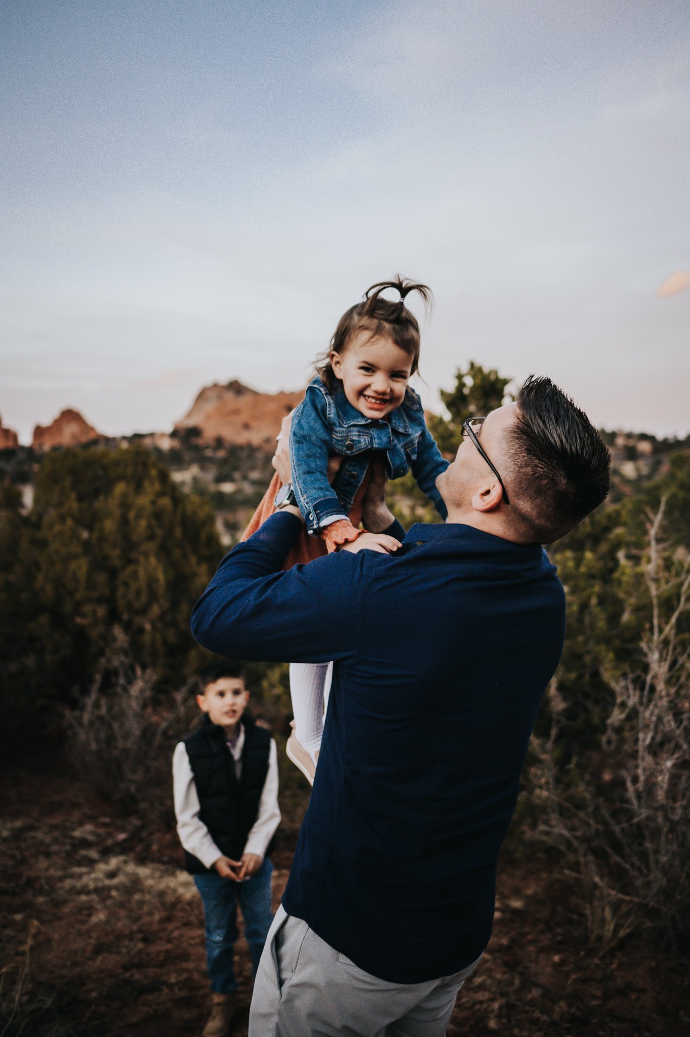 AnneMarie Jameson Family Session Colorado Springs Colorado Photographer Garden of the Gods Sunset Mountain View Husband Wife Sons Daughter Wild Prairie Photography-30-2022.jpg
