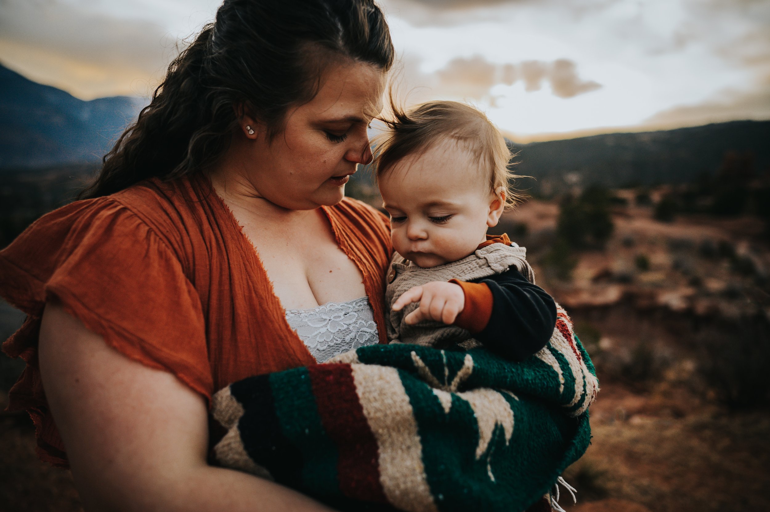 Jessie Rizzo Family Session Colorado Springs Colorado Photographer Garden of the Gods Rocks Sunset Mountain View Wild Prairie Photography-43-2022.jpg