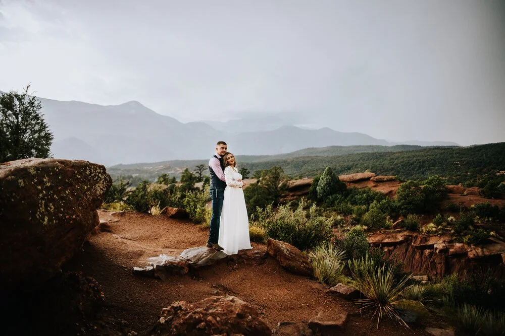 Garden of the Gods Rainy Elopement in Colorado Springs