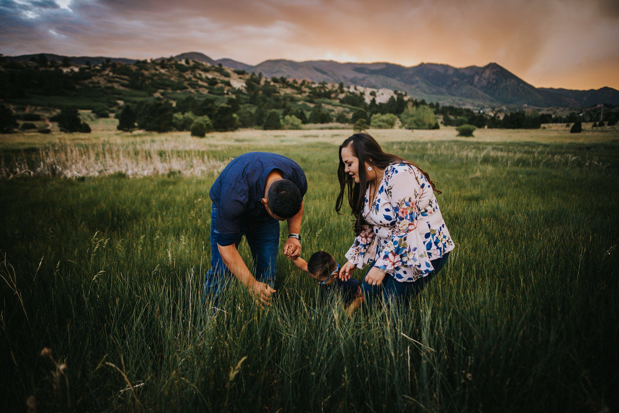 Prieto Family Session Colorado Springs Colorado Sunset Ute Valley Park Mountain View Field Father Mother Son Wild Prairie Photography-05-2020.jpg