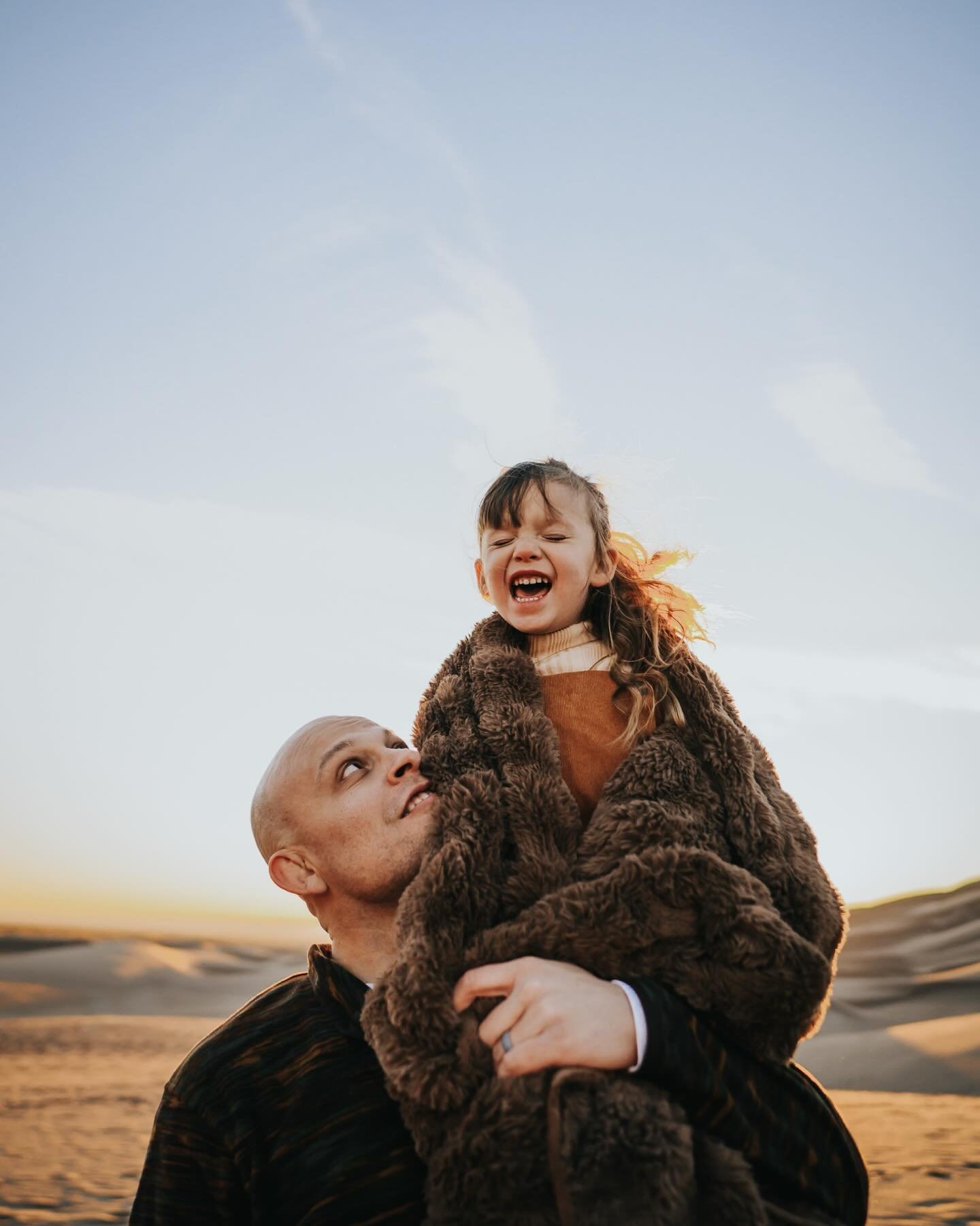 Family photography at Great Sand Dunes National Park looks like this: golden light on the tallest dunes in North America, wind shaping the ridgelines in real time, and a family chasing the sun until it disappeared below the horizon.

Jessica and Mitc