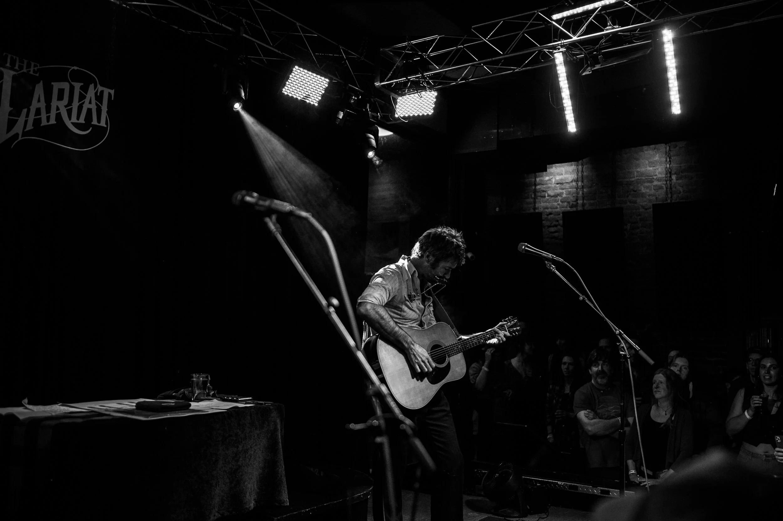 Colorado concert photographer capturing John Craigie during an intimate show at The Lariat.