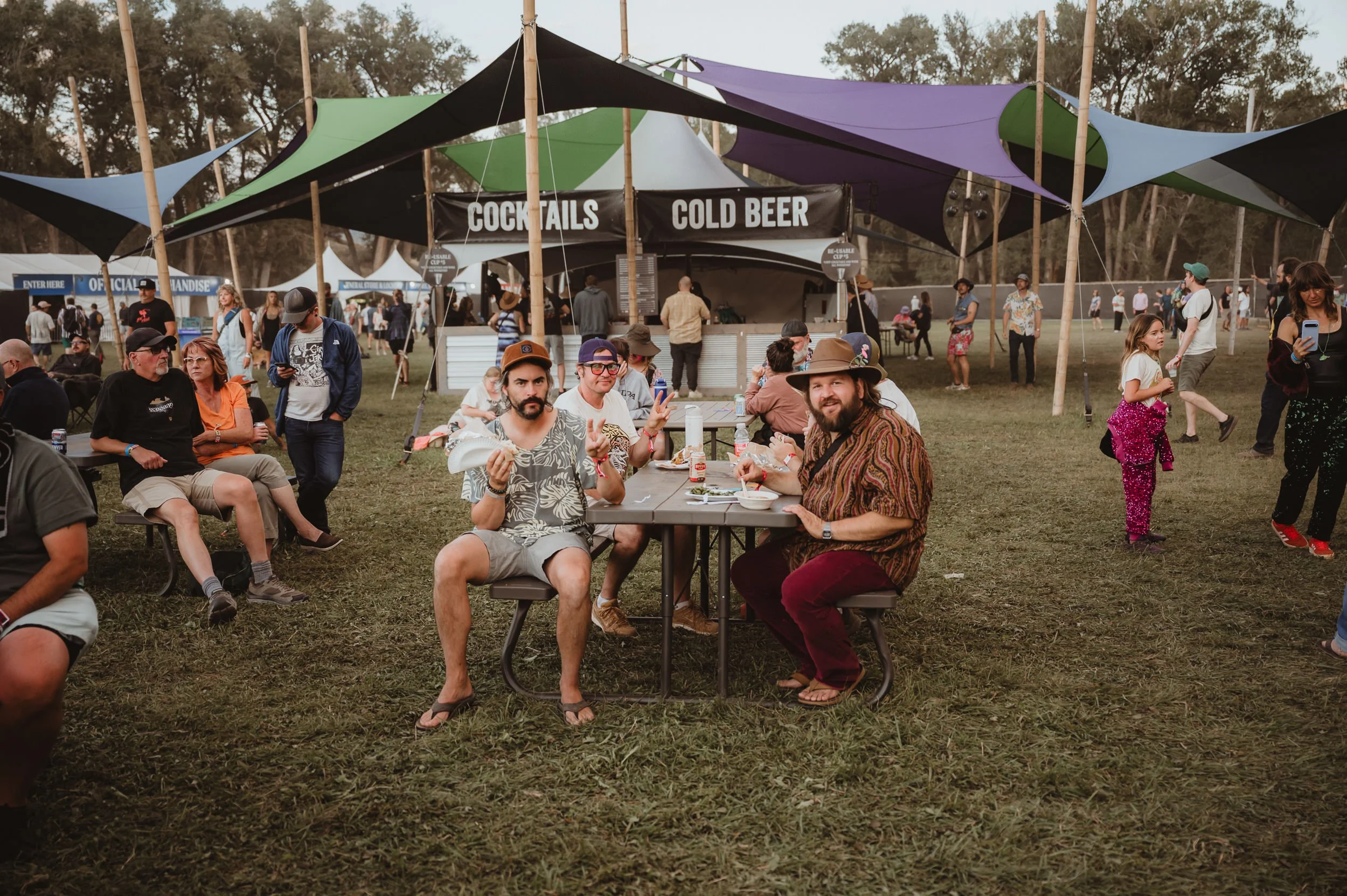 Festival goers enjoying King Gizzard at Field of Vision 2025.
