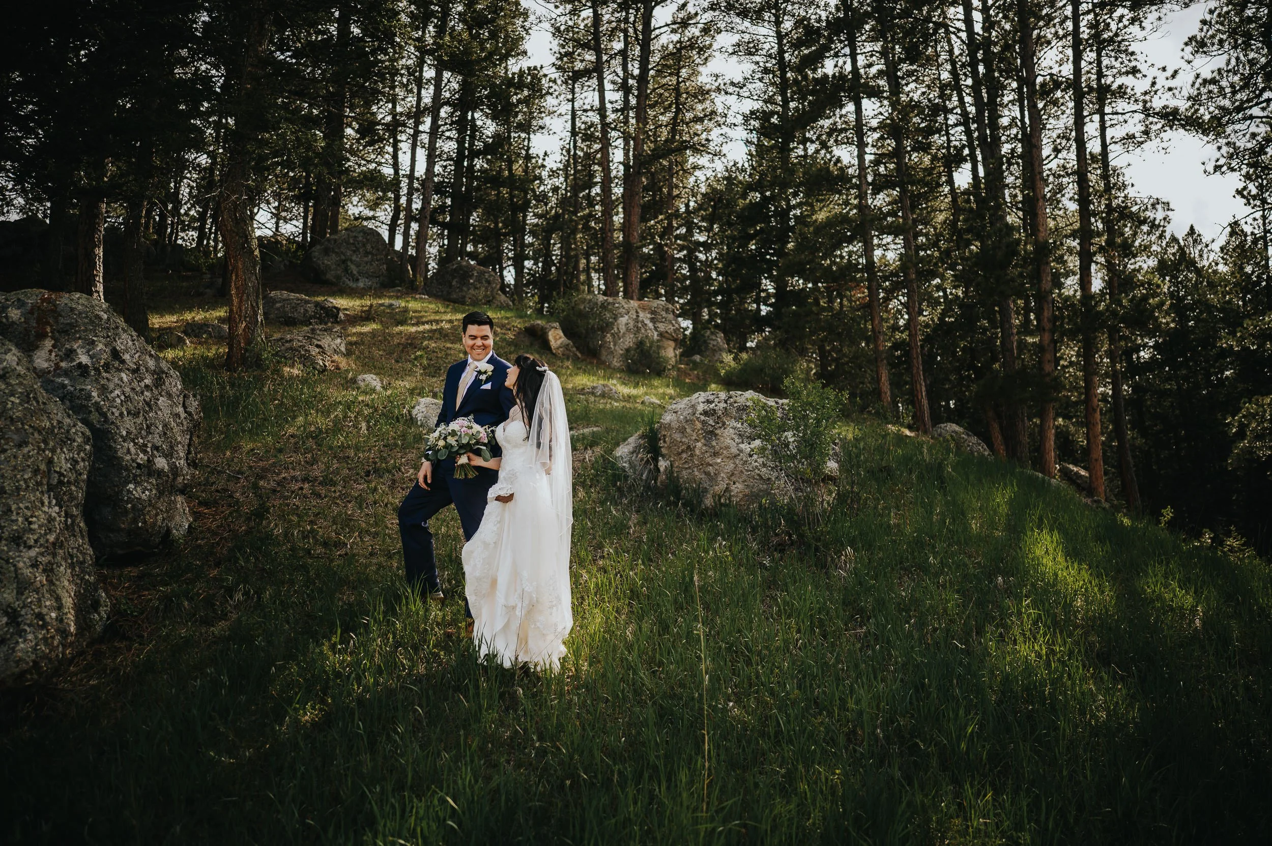 Rustic wedding details at Younger Ranch mountain wedding venue in Colorado.