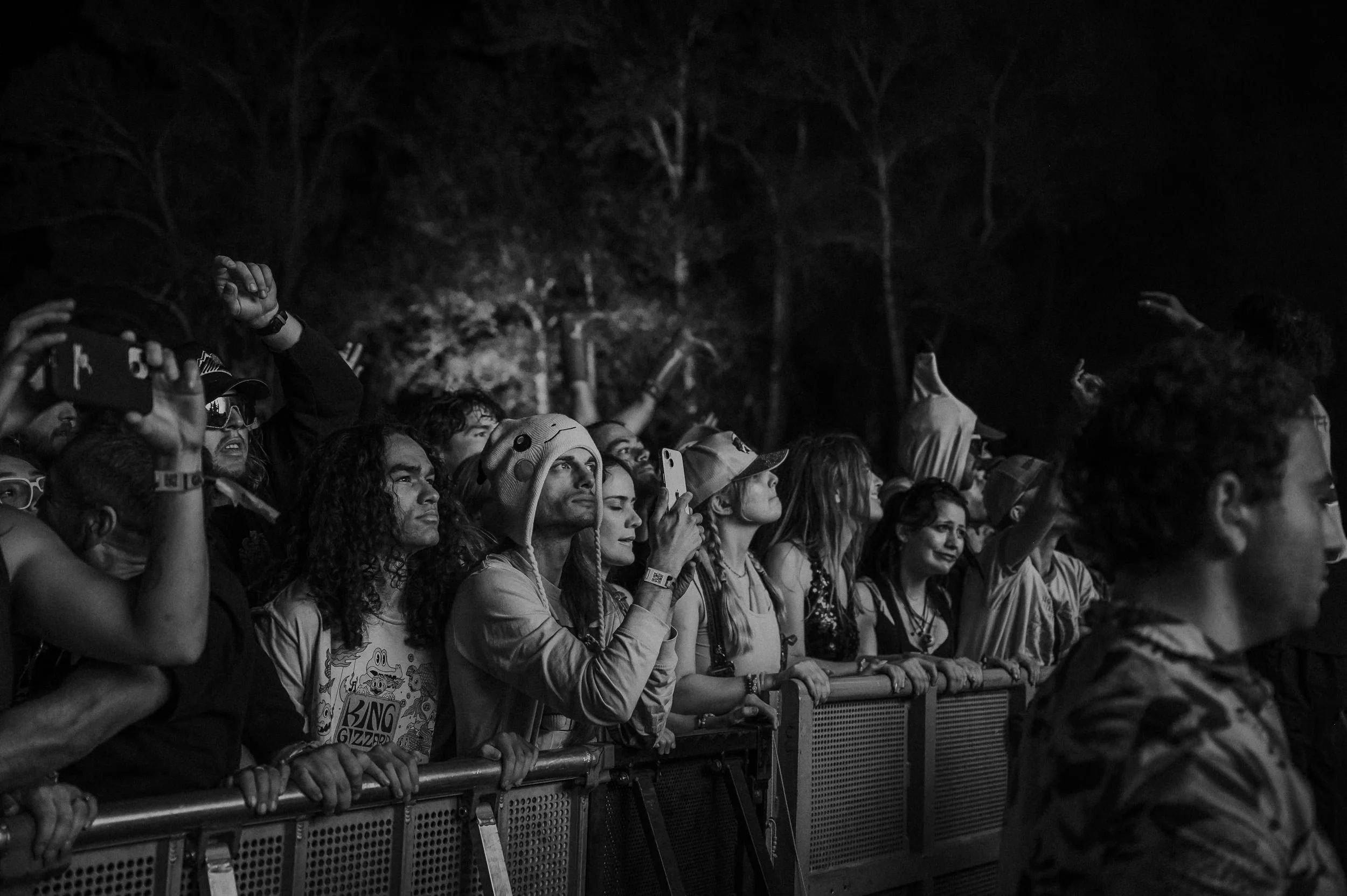 Festival crowd at the barricade during Field of Vision at Meadow Creek Buena Vista.