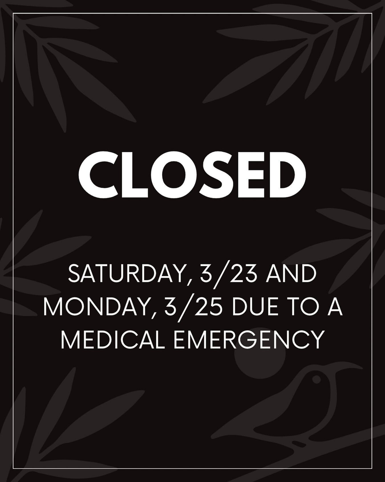 Hi all. Unfortunately we need to close for the Kaka&rsquo;ako Farmers Market on 3/23 and our pop-up at &lsquo;ili&rsquo;ili Cash and Carry on 3/25 due to a medical emergency one of us is experiencing. We will be contacting all who pre-ordered by emai