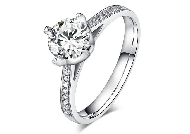 Cremation Diamond Ring -- R2122 — EverDear UK -- Memorial