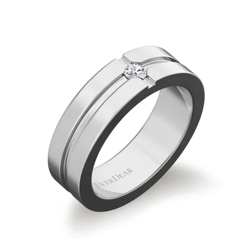 Cremation Diamond Ring -- R1012 — EverDear UK -- Memorial