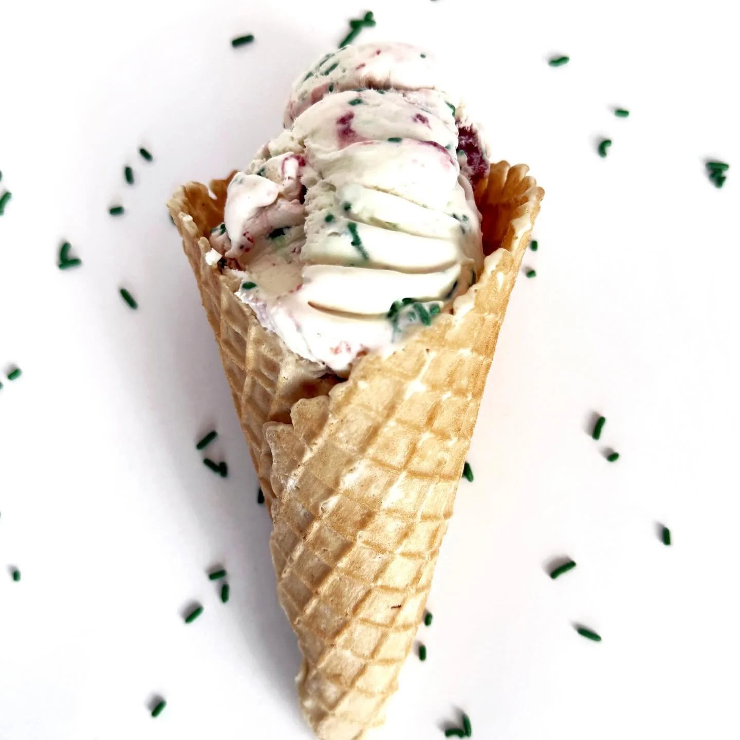 Last call to help the Corning Painted Post High School Band with a scoop of RHYTHM in ROME, a vanilla ice cream with strawberry swirl and green sprinkles. A certain percentage of proceeds will be donated towards their trip to Italy. 

#cpphighschool 