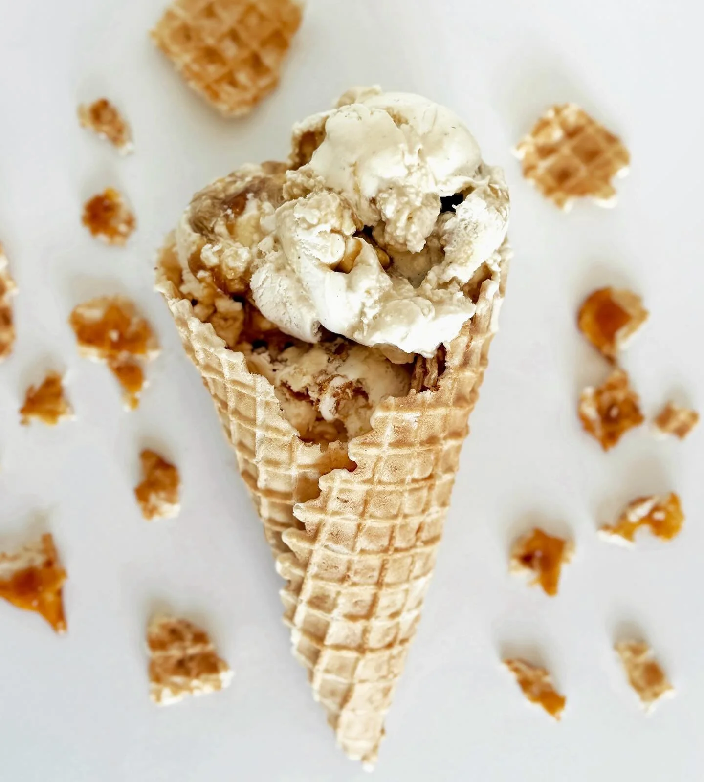 Introducing Watson Maple Crunch! A sweet satisfying crunch of maple baked waffle cones in a creamy vanilla ice cream with maple syrup swirls. Made with maple syrup from the trees at Watson Woods. Available now at our shop and @ymcacampwatsonwoods Fal
