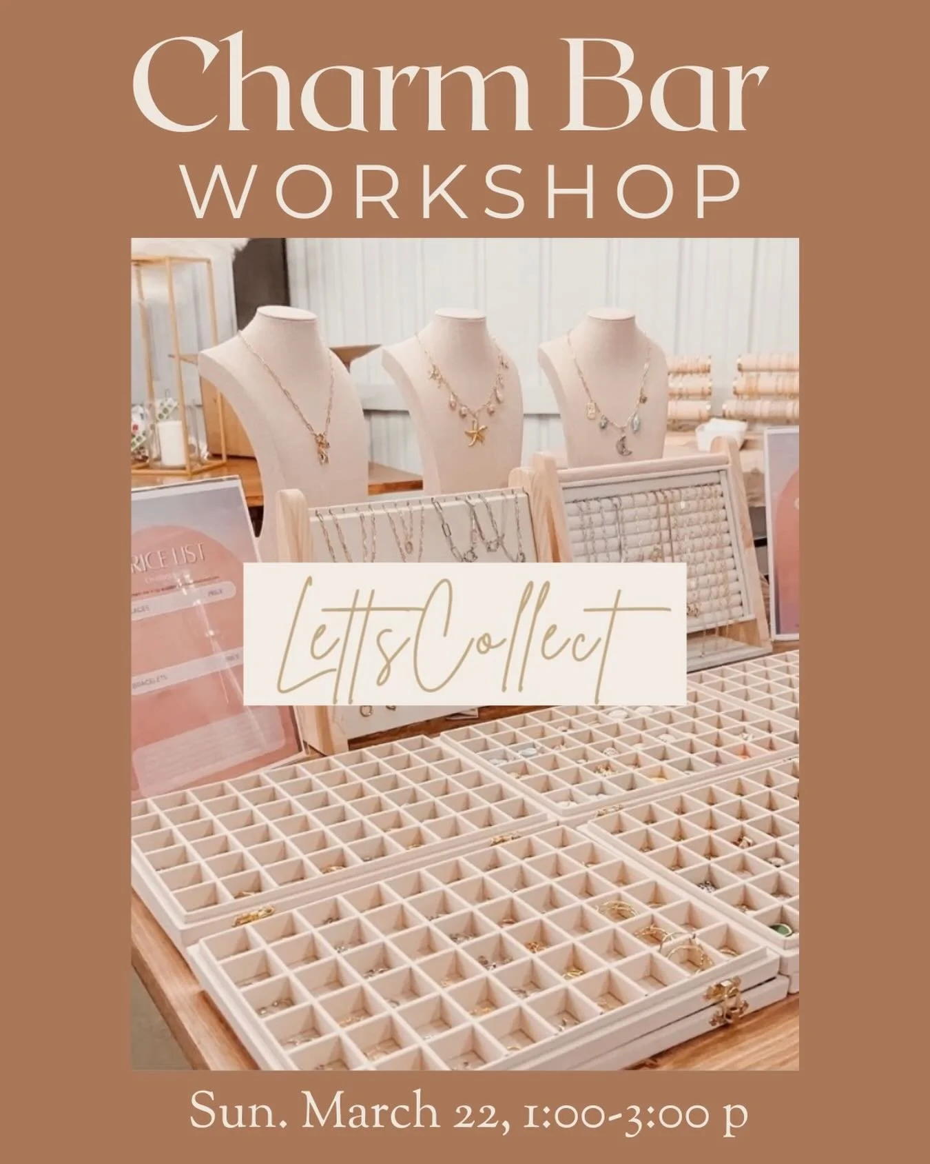 Create your own one-of-a-kind jewelry with @lettscollect ! ✨ This class provides all the tools and products you&rsquo;ll need to design pieces that are uniquely yours&mdash;or coordinate with friends and family for matching sets. It&rsquo;s a fun, ha