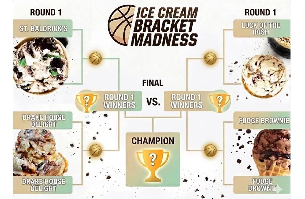 We&rsquo;re buzzing with excitement because it&rsquo;s time for our first-ever Ice Cream March Madness! We&rsquo;ve chosen four fan-favorite flavors this month to go head to head in an epic showdown, and we want YOU to be part of the action! Starting