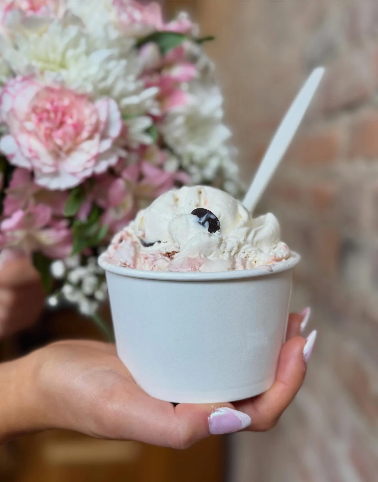 Prom night deserves something extra sweet 💗✨ 
Indulge in our White Chocolate Raspberry Cheesecake&mdash;ultra creamy, rich cheesecake flavor, swirls of raspberry, and decadent chocolate raspberry truffles in every bite 🍦🍫 

Make your evening unfor