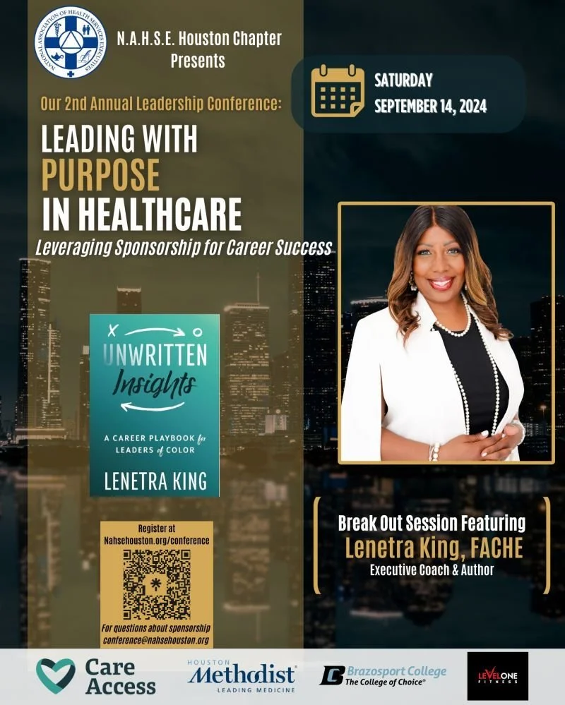 September 2024 - (Houston, TX)
N.A.H.S.E. Houston Leadership Conference Presenter: Leveraging Sponsorship for Career Success