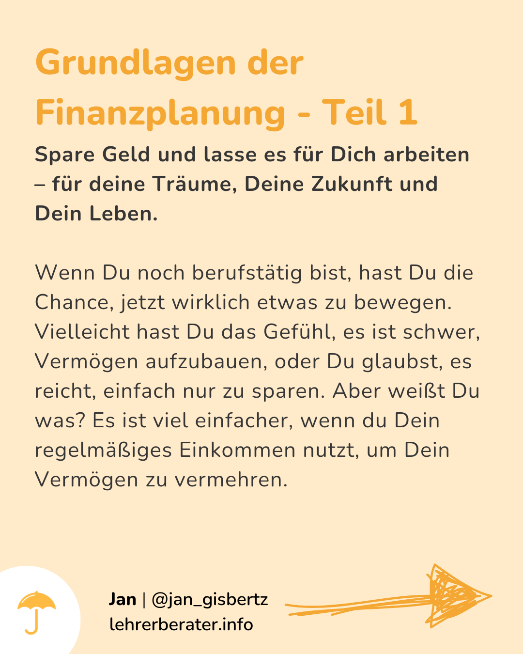 Grundlagen der Finanzplanung - Teil 1