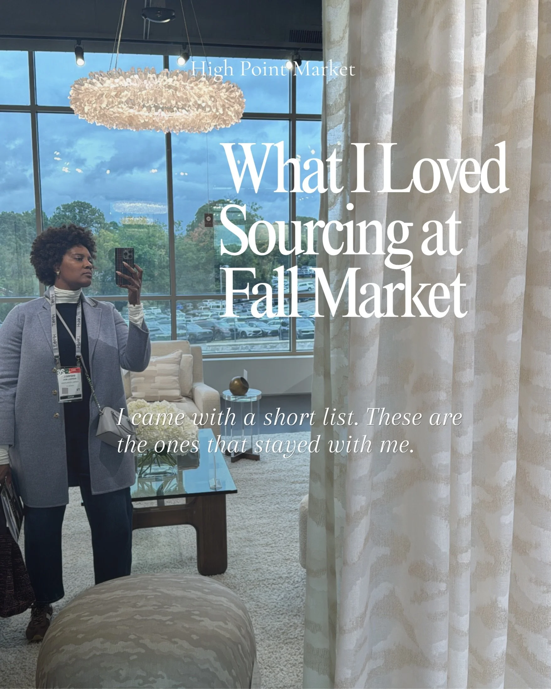 I still love the hunt ✨🛍️

I arrive in High Point knowing what I&rsquo;m looking for, but I always leave room for a few discoveries. This fall, I kept coming back to the details: beautifully matched upholstery on cabinet doors, the patina of an anti