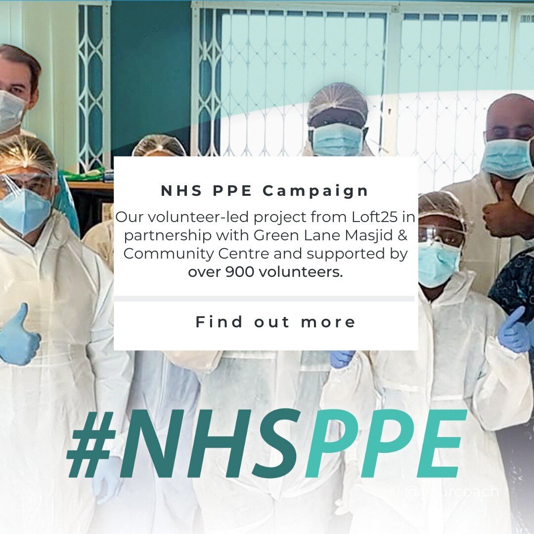 The NHS PPE Campain was our first project.
Read more about this project on our website.

https://www.loft25foundation.org/nhs-ppe-campaign

#nhsppe #greenlanemosque #volounteer