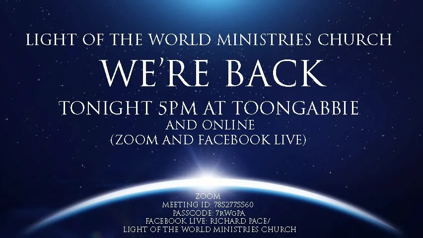 LIGHT OF THE WORLD MINISTRIES CHURCH SUNDAY SERVICE