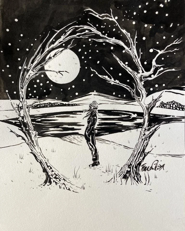 Snow Silhouette, created for Wylding wear