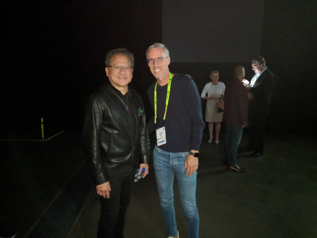 Christian Braun, MAGING, and Jensen Huang, Nvidia