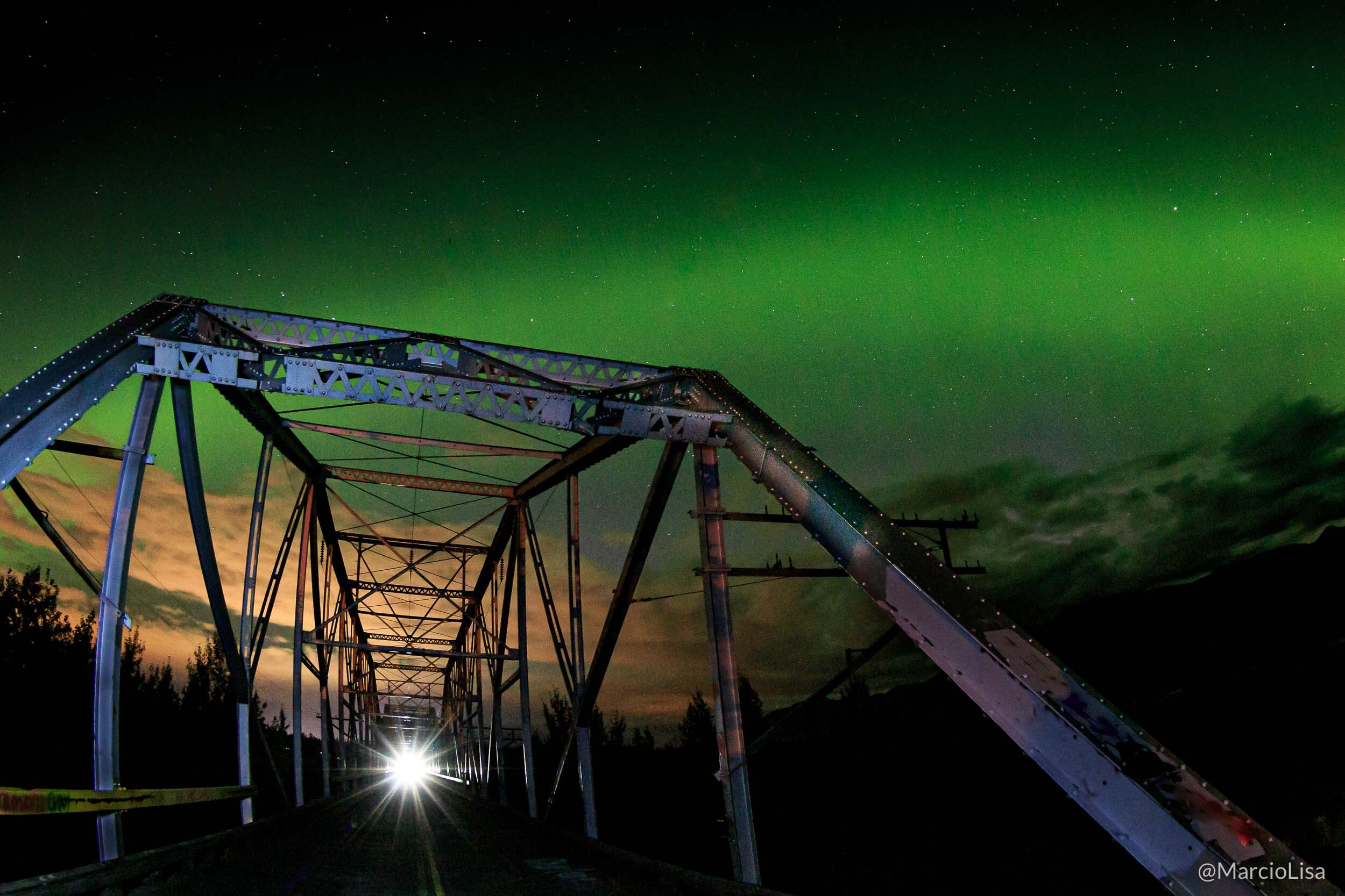Aurora-boreal no Alasca, EUA