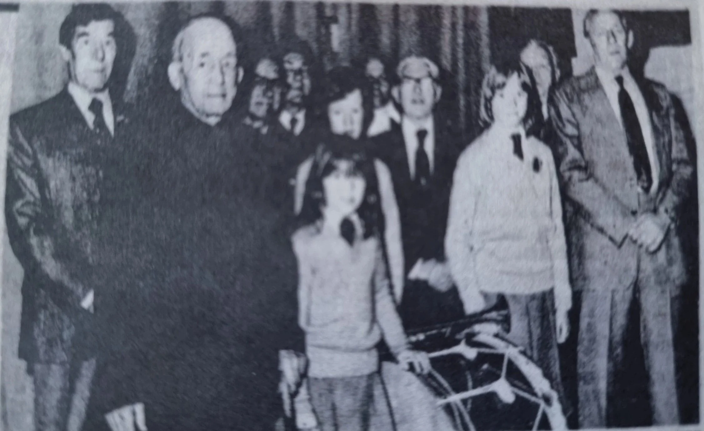 Gift of a bass drum to Mascalls School, Paddock Wood 