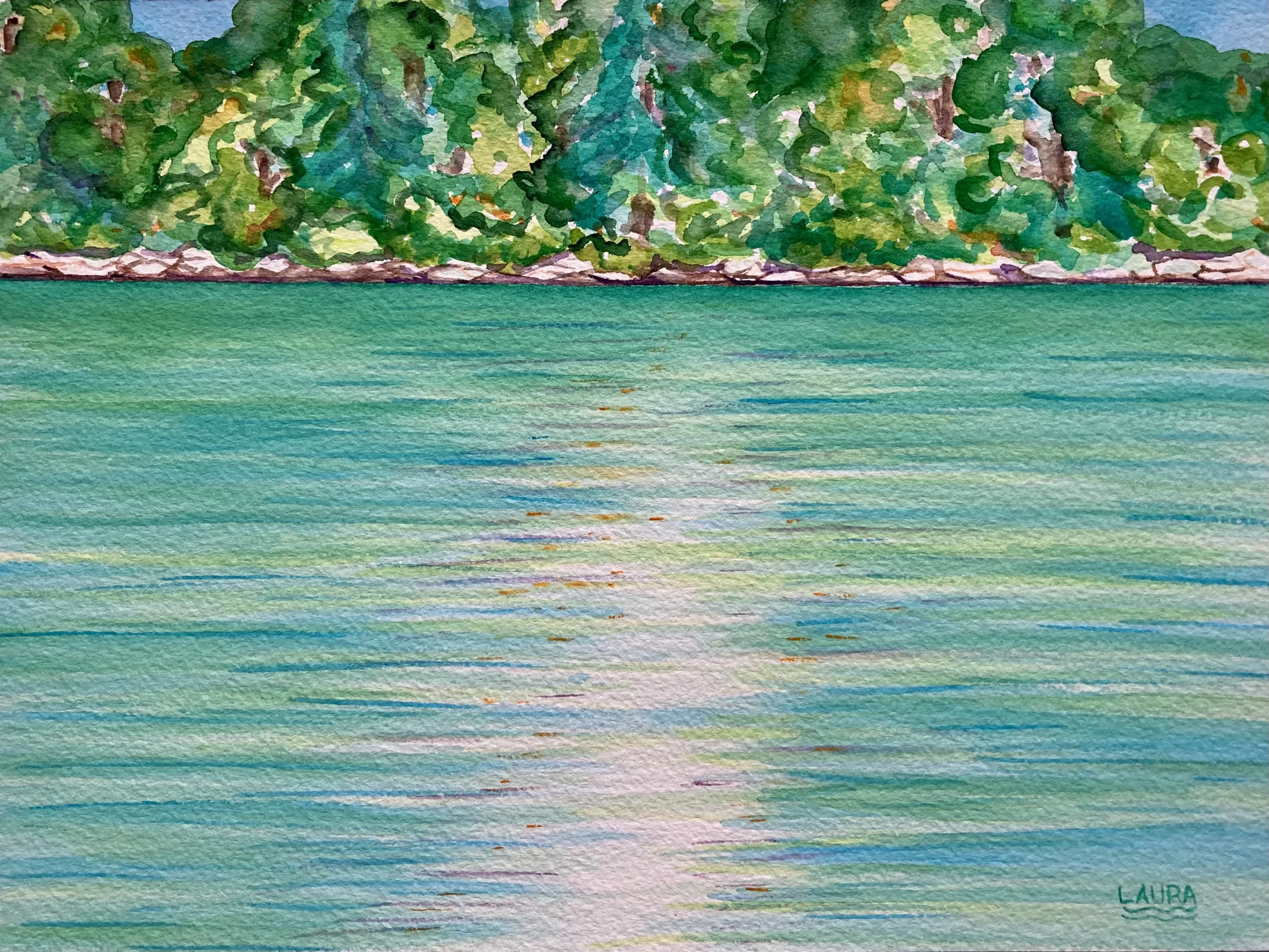 Swimming To The Green Shore