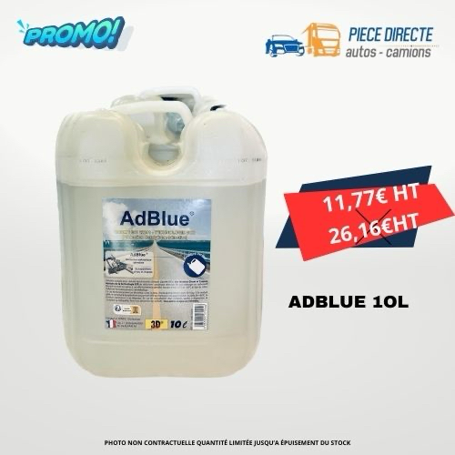AdBlue® bidon 10 litres avec bec verseur. Palette 63 bidons