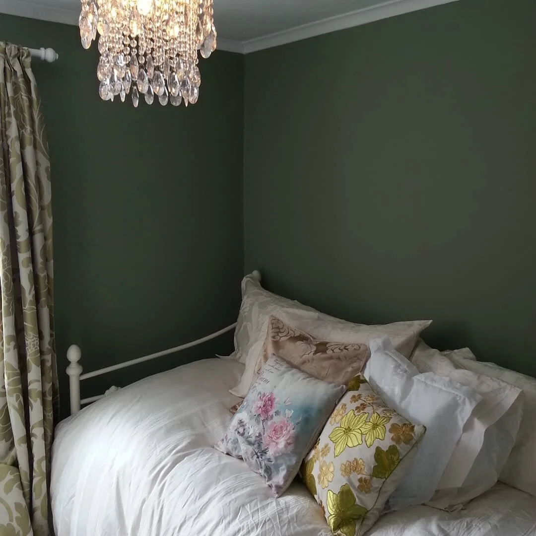 Darker colours in small rooms aided luxurious and spacious outcome

Cosy period cottage bedrooms now welcoming and cosy after a fresh coat of paint.
.
You can see the wall colour choices explored in second photo.
.
Previous  owner had considered smal