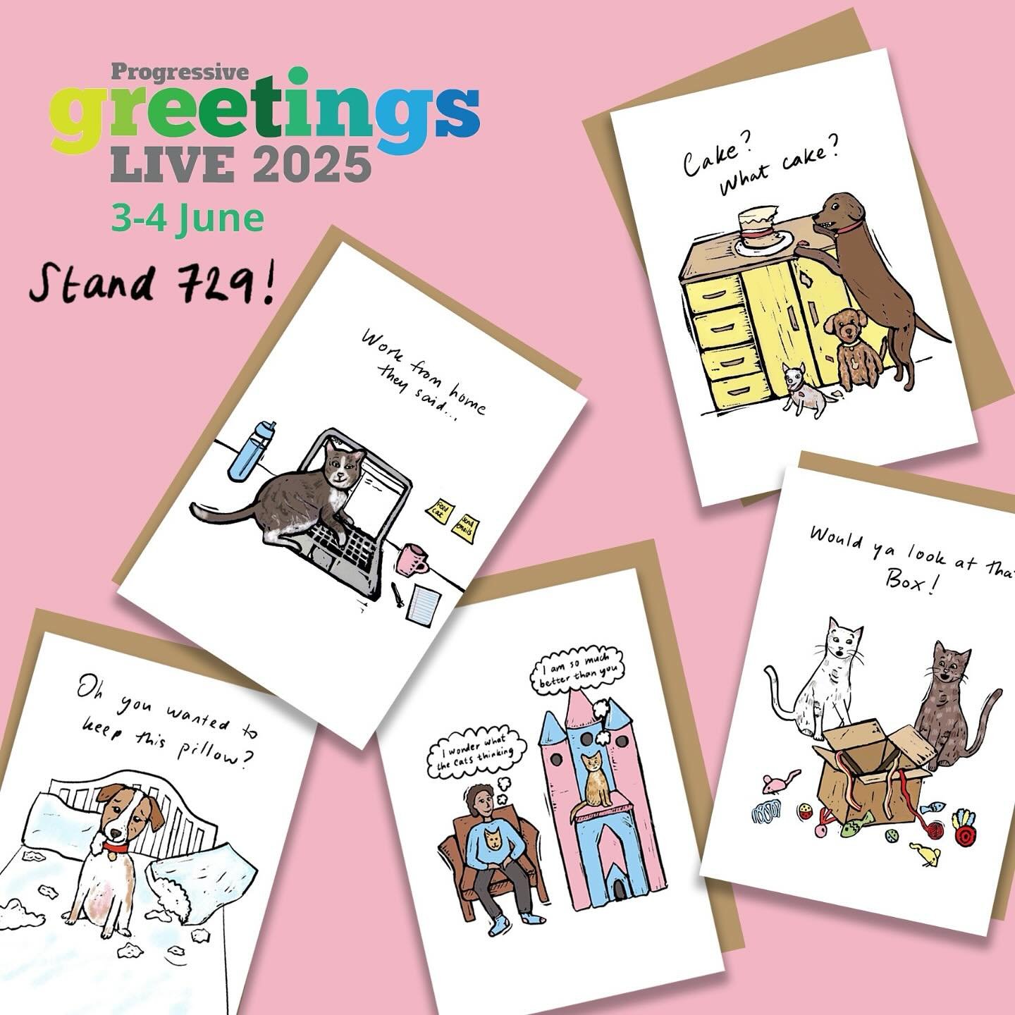Not long now until @progressivegreetings Live where I will be showcasing some of my new dogs and cats range at the show!

It will be my first time at PG live and I am very excited for the experience and to meet loads of lovely people!

#pglive #pgliv