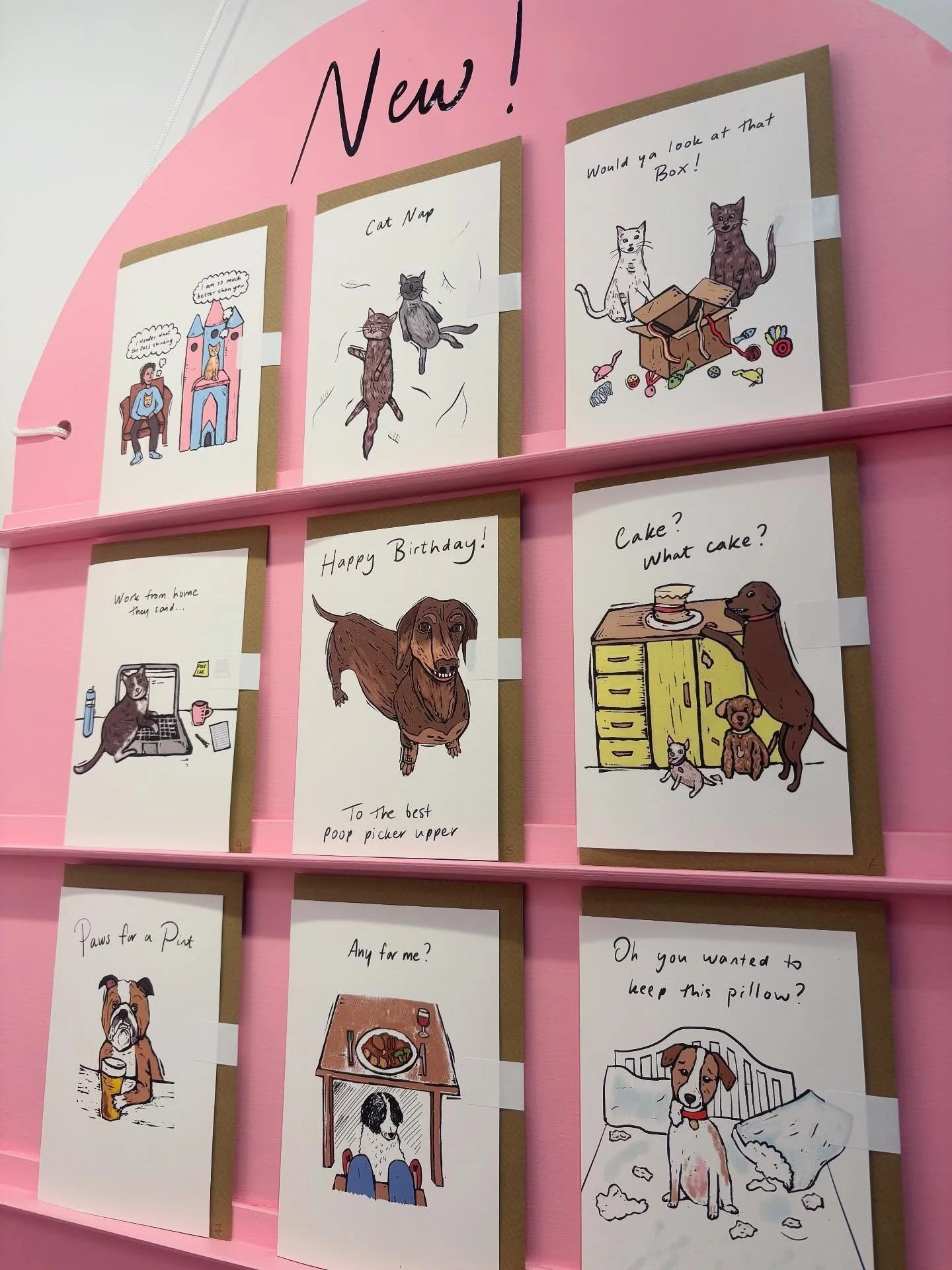 NEWNESS ALERT! New dogs and cats cards had their debut at PG Live! They are available on my trade site and on my Etsy shop (free shipping) LINK IN BIO🐶🐕🐈😻 
#pglive #illustration #printmaking #greetingcards #linoprints #reliefprint #linocut #lino