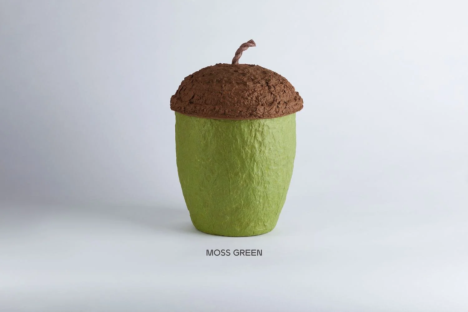 Recycled Kraft &amp; Paper Acorn Urn for Ashes