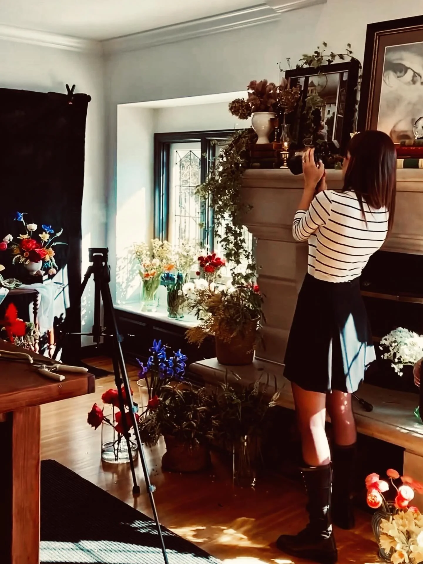 There&rsquo;s a quiet kind of honesty that happens when you step behind the lens.
 It&rsquo;s where light, form, and truth meet&mdash;and where I often rediscover the very heart of what I create.

Floristry and photography are both acts of seeing.  B