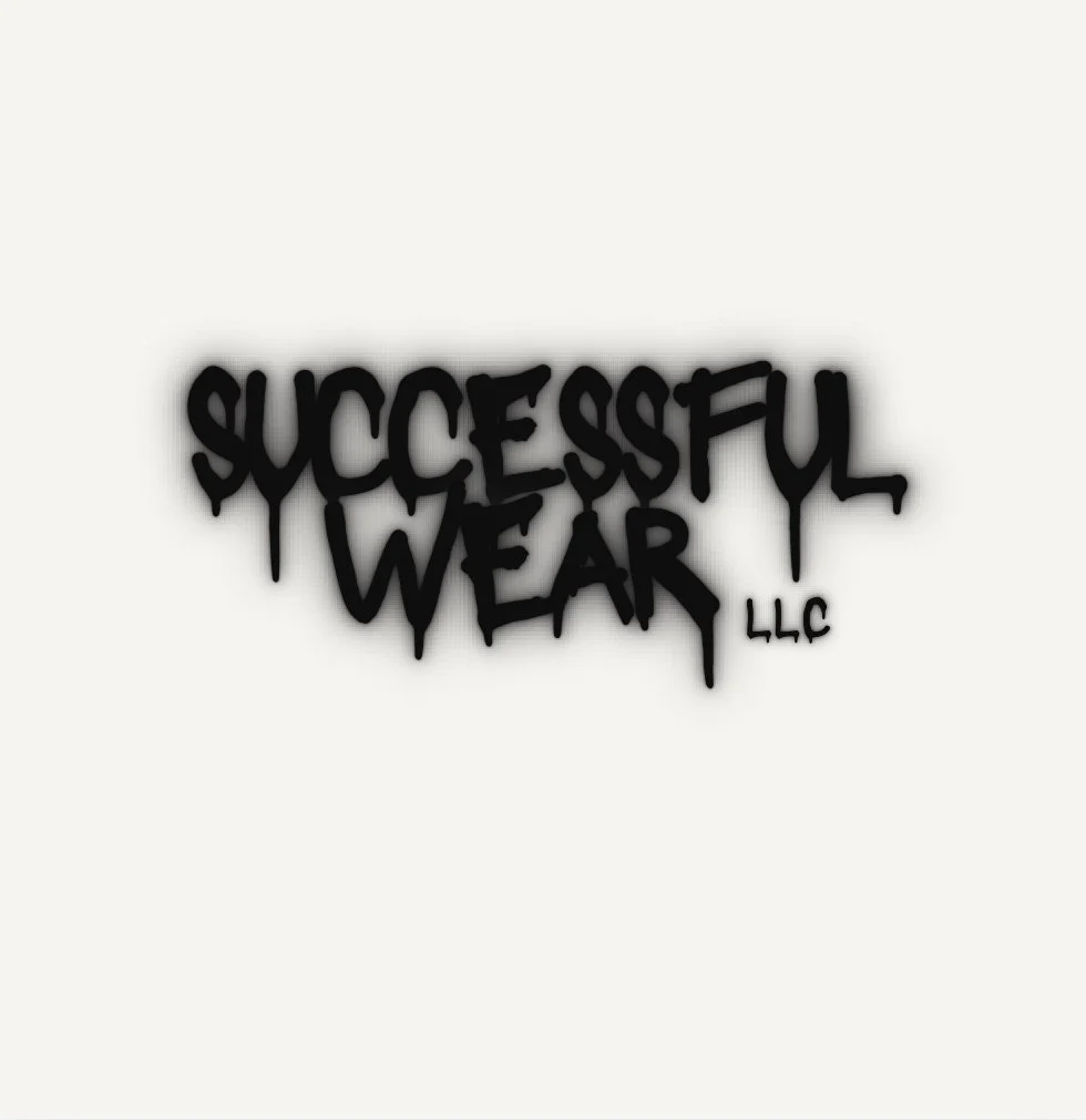 Black graffiti-style text that reads "Successful Wear LLC" on a white background.