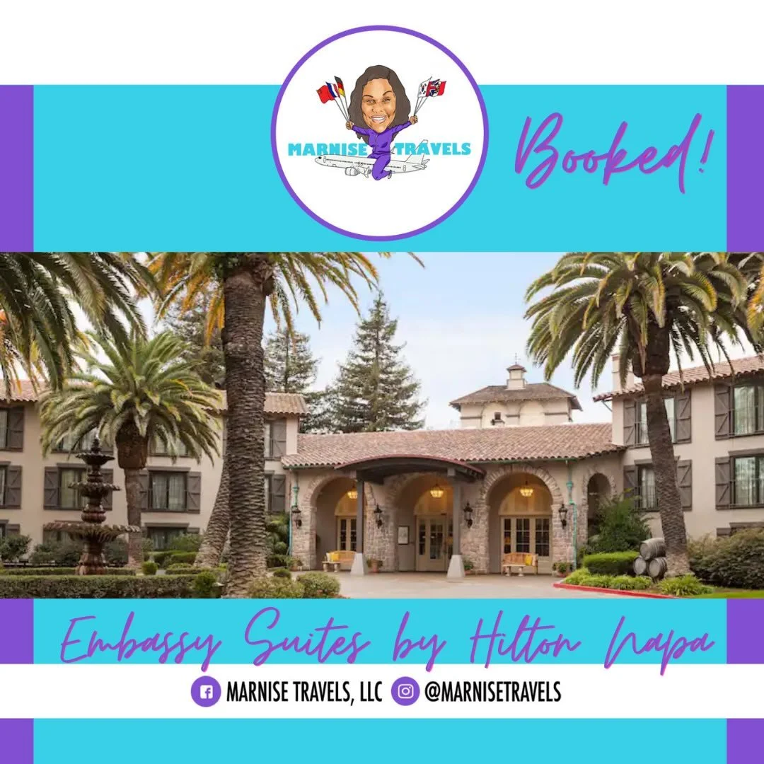 ✈️ Birthday Trip in Napa Valley- Booked ✅

So excited for this group as they prepare to spend time as a family celebrating another year around the sun. 

While in Napa, the group will stay at The Embassy Suites by Hilton Napa Valley in their luxury s