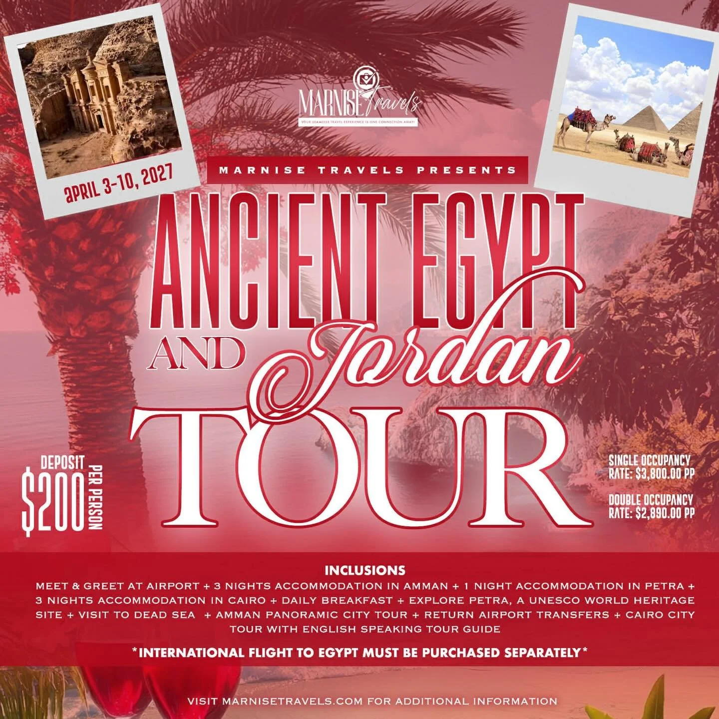 Has Egypt and Jordan been on your mind, but you don&rsquo;t want to travel alone? Are you feeling a bit anxious about navigating another country on your own?

Well, here&rsquo;s your chance to join an experienced world traveler! 

For my birthday nex