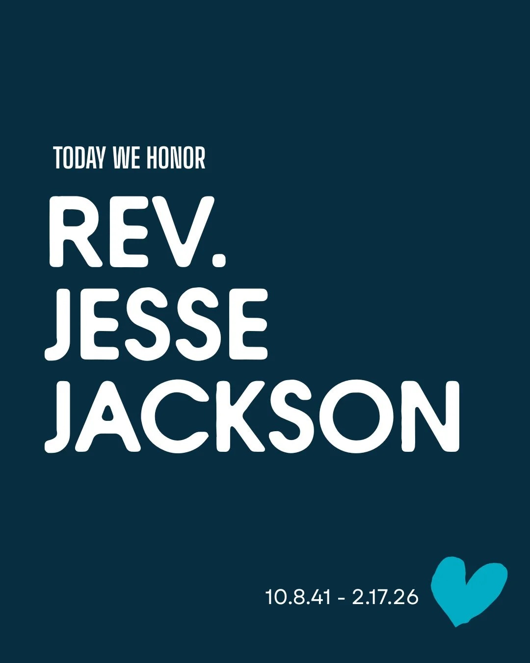 Today, we remember the legacy of Rev. Jesse Jackson, a fearless advocate for justice, dignity, and opportunity for all. His life&rsquo;s work reminds us that true empowerment begins with listening, standing with our neighbors, and acting with courage