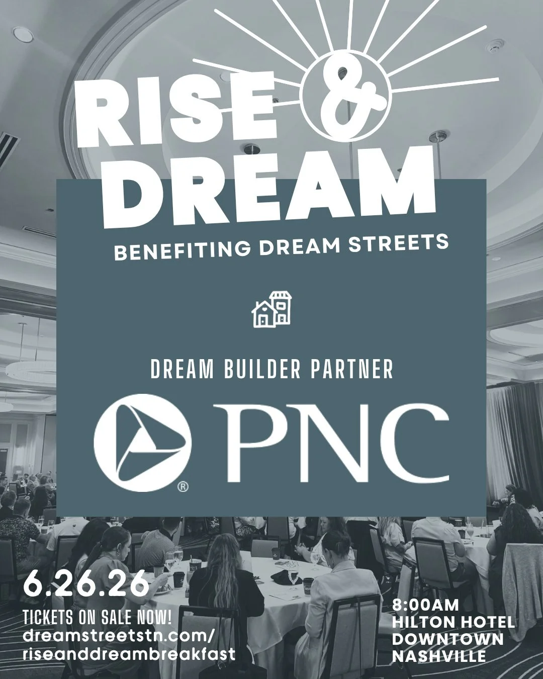 In the spirit of collective impact, the Rise &amp; Dream Breakfast honors those who choose to invest in others with purpose.

The Dream Maker Award, presented by PNC, celebrates a volunteer whose generosity turns hardship into hope and shows what&rsq