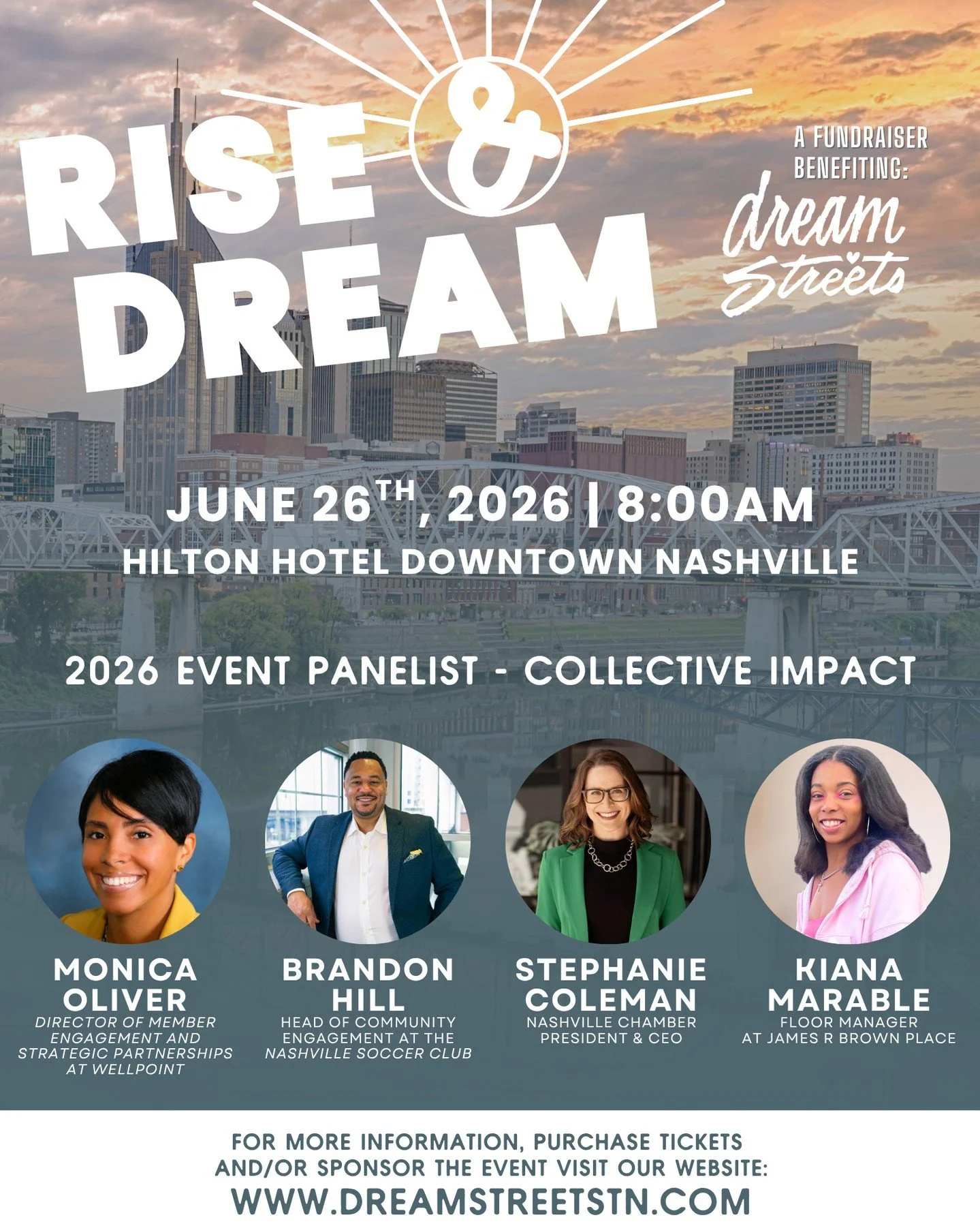 Meet the panel for our Rise and Dream Breakfast on June 26th:

Monica Oliver
Director of Member Engagement and Strategic Partnerships at Wellpoint, leading community partnerships that connect families to vital resources like healthcare, housing, and 