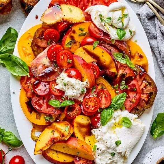 Tomato &amp; Peach Salad